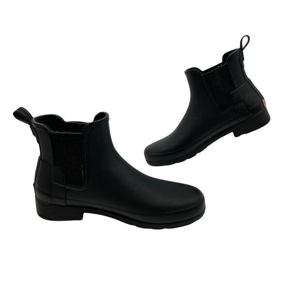 Hunter Black Synthetic Winter & Rain Boots | Women’s Size 8 - Picture 1 of 7